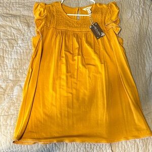 Matilda Jane yellow women’s top med nwt